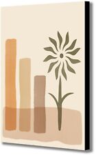 Grow - Boho Abstract Minimalist Wall Art - Canvas Wall Art Framed Print
