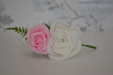 PINK Rose DOUBLE CORSAGE