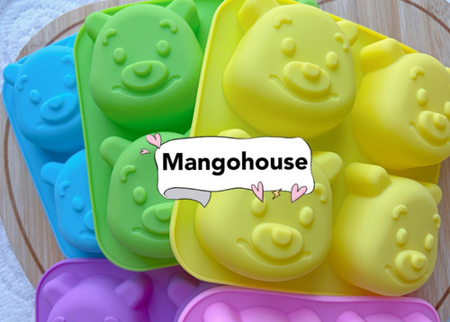 Cute bear silicone muffin - bear,