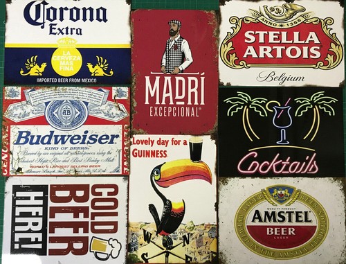 Drinks alcohol plaques metal - drinks,