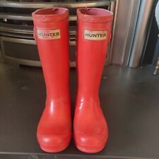 Hunter Wellies Kids Size 12 - Red Welly Boot Child SELLER AWAY 26/6until 29/7/35
