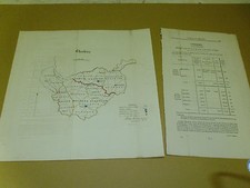 100% ORIGINAL CHESHIRE  MAP BY
