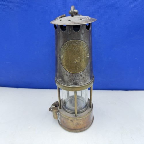 Antique miners lamp eccles - miners,