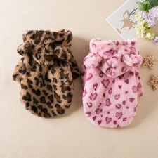 Leopard Print Pet Hooded Coats
