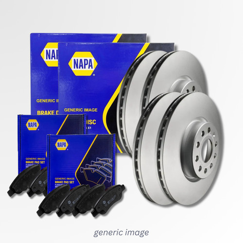 Napa front rear brake discs - &,