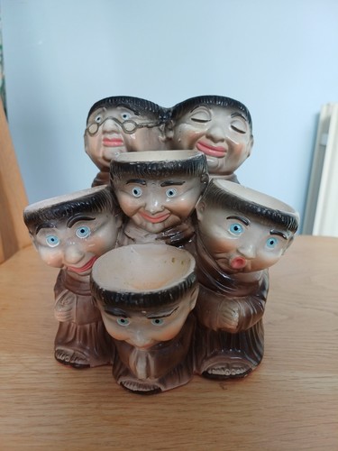 Vintage ceramic monk - vintage,