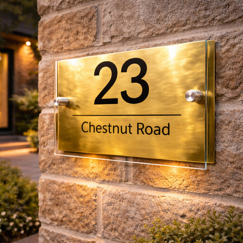 House address name - address, plaques