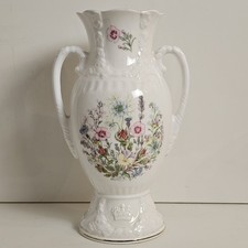 Large Vase Wild Tudor Aynsley Bone China 27 cm Jubilee Limited Edition Handles