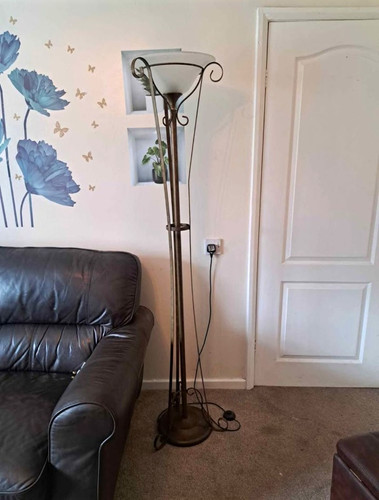Floor uplighter lamp bronze - floor,