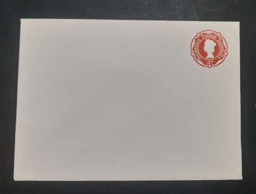 Qeii postal stationery - stationery, 4d