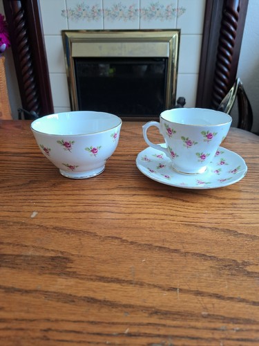 Tea trio set duchess bone - set, "duchess",bone