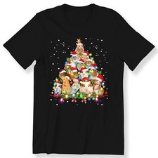 Guinea Pig Christmas Tree Men's Ladies Kids T-shirt Guinea Pig Lovers X-mas Top