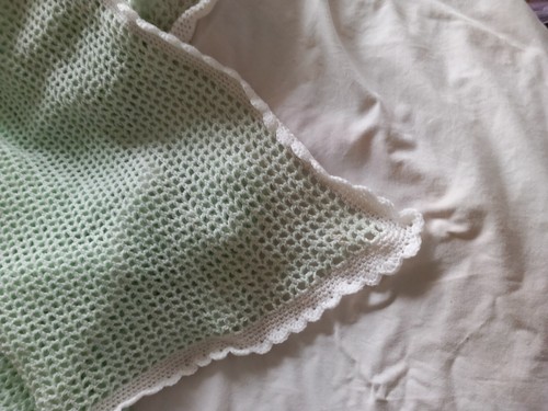 Unique hand crochet baby shawl