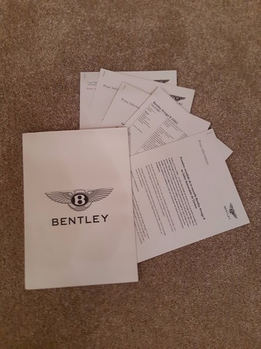 Bentley press pack from - from, geneva
