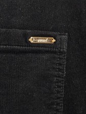 Per Una Jeans Ultra Fine Cord -Premium Soft Cotton Black Trousers UK 16 W 34 S