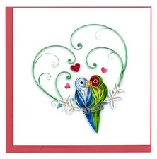 Quilling Pair Of Love Birds