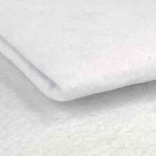 WHITE Craft Felt Baize Fabric