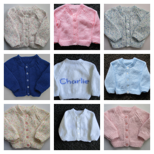 Personalised baby cardigan