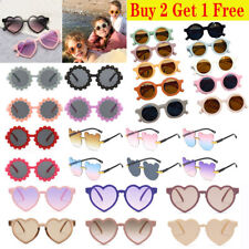 Kids Flower Shaped Cute Round Sunglasses Girls Baby Children Toddler Shade HOT