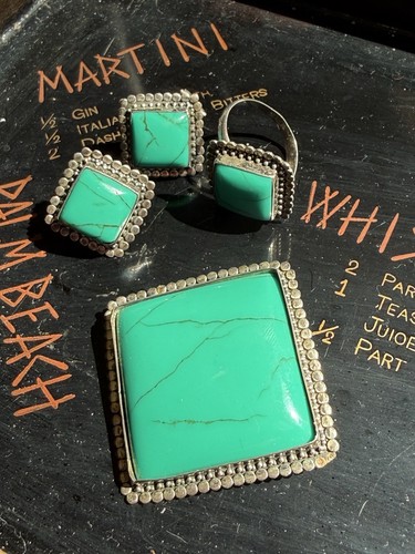 Turquoise silver jewellery - turquoise,