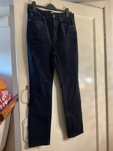 Ladies navy micro cord - m&s,