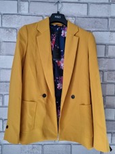 Next Mustard Yellow Blazer Size S New with Tags