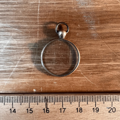 Vintage round glass miniature - vintage,