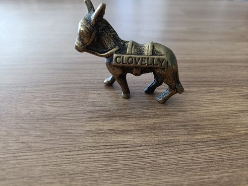 Vintage brass clovelly donkey - vintage,