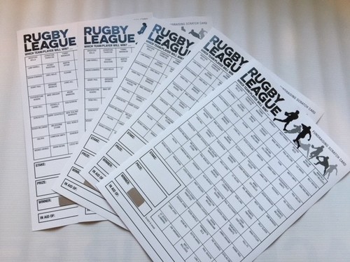Rugby league scratch card 1 - rugby,