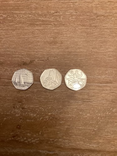 Olympic 50ps coin - set, 3
