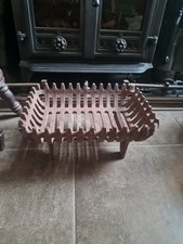 Vintage Freestanding Cast Iron Fire Basket