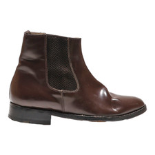SAMUEL WINDSOR Chelsea Boots Brown Leather Mens UK 8