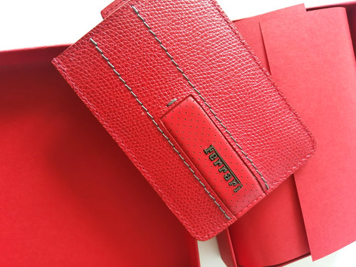 Authentic ferrari leather card - leather,