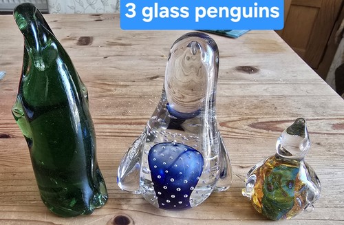 Glass penguins ornaments - 3,