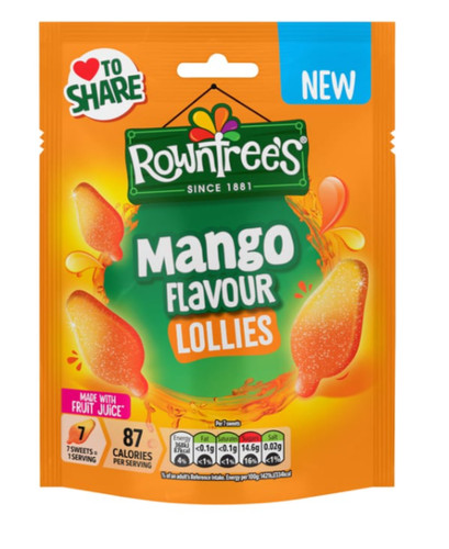 Rowntrees mango flavour - x,