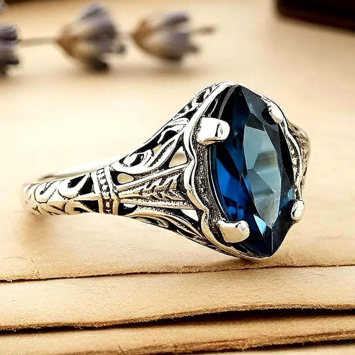 Vintage natural london - london, blue