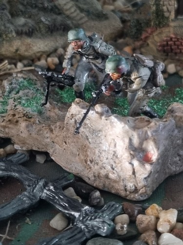 Painted german soldiers - german, w2