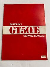Genuine Suzuki GT50 GT50E 1979 Workshop Service Manual Book SR-0535
