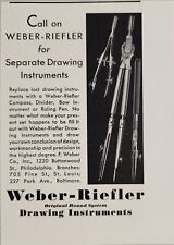 1931 Print Ad Weber-Riefler