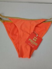 NWT Pacha Ibiza River Island Womens Neon Orange Bikini Bottom US Size 4