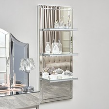 Mirrored Wall Mounted Shelving
