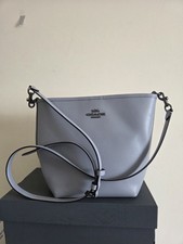 Coach Gray Bucket Leather Bag