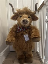 Charlie Bears Hoofprints Large Highland Cow Teddy Bear Plush 76cm