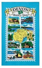 Devon Tea Towel Souvenir Gift