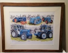 A4 Framed Picture Print Fordson Roadless Tractors Ltd Edition Classic
