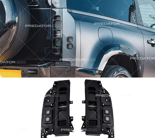 Rear led smoked black tail - smoked,