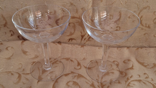 Vintage champagne saucers - x,