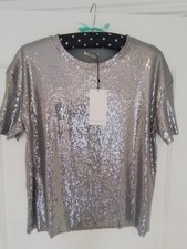 Zara Silver Sparkly Sequined