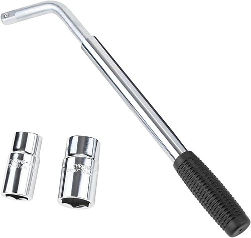 Extendable wheel brace wrench - extendable,
