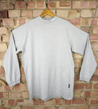 ASRV Mens Grey Long Sleeve Mock Neck Shirt DSG-0559 Performance - Size Medium M